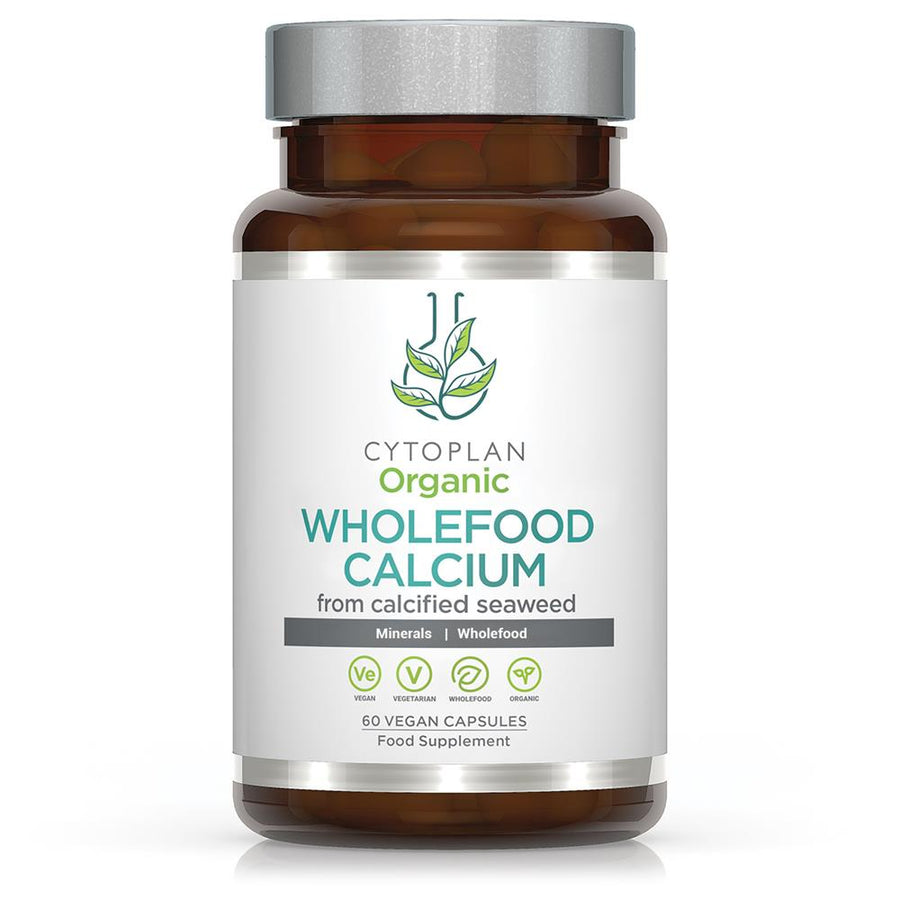 Organic Calcium: Wholefood 200mg elemental (60 capsules)