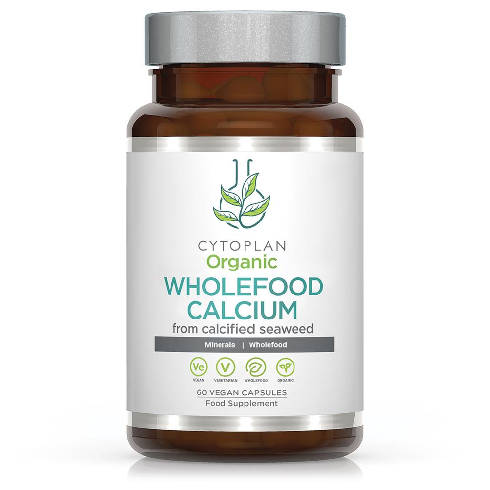 Organic Calcium: Wholefood 200mg elemental (60 capsules)