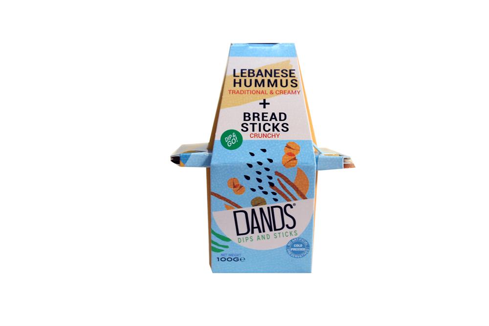 Fresh Lebanese Hummus & Breadsticks Snack 110g