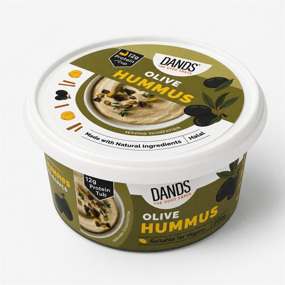 DANDS Olive Hummus Tub 170g