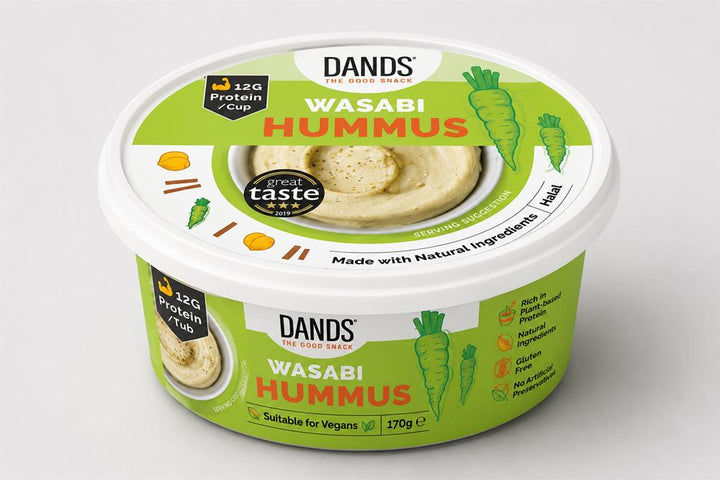 DANDS 3-Star Great Taste Wasabi Hummus Tub 170g