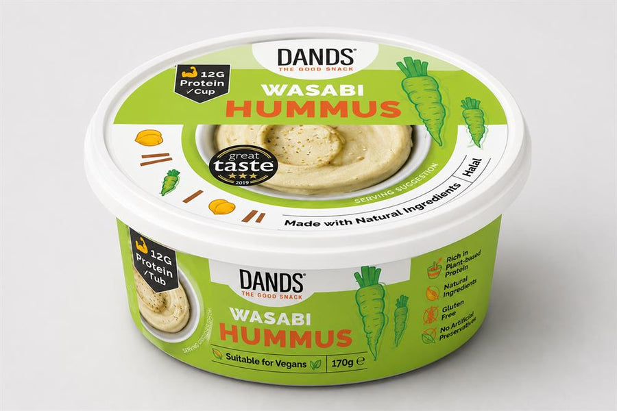 DANDS 3-Star Great Taste Wasabi Hummus Tub 170g
