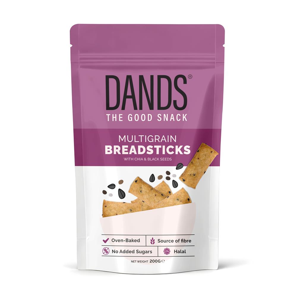 DANDS Multigrain Chia & Black Seed Breadsticks 200g