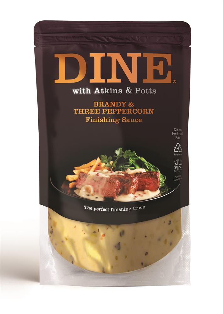 DINE Brandy & Three Peppercorn Finishing Sauce 350g