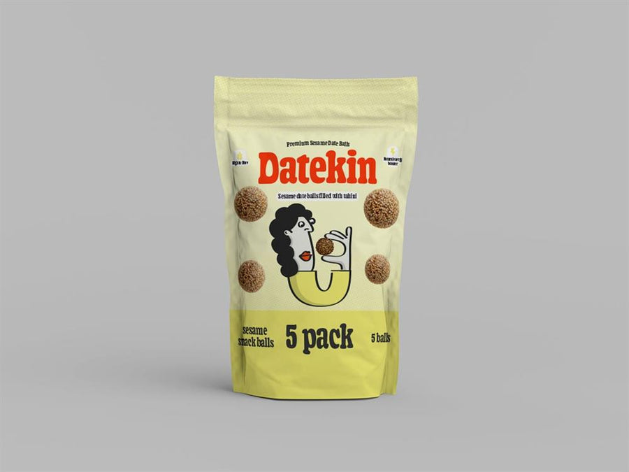 Datekin Sesame Date Balls Filled with Tahini Multipack 5x15g