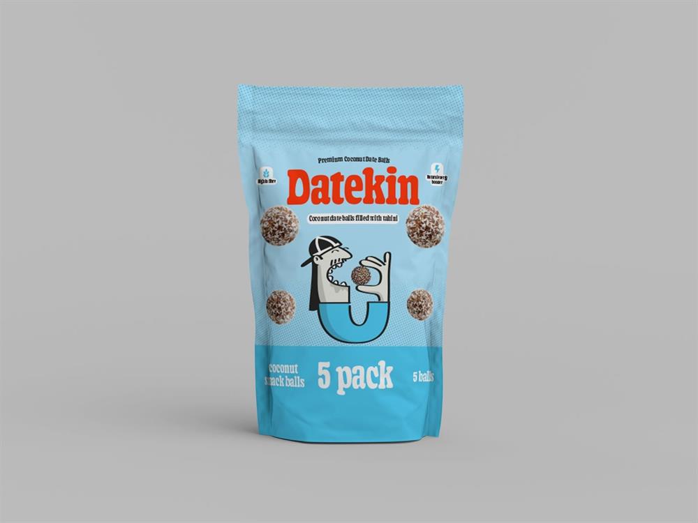 Datekin Coconut Date Balls Filled with Tahini Multipack 5x15g