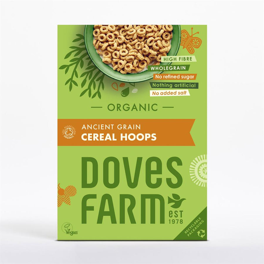 Doves Farm Organic Ancient Grain Cereal Hoops 300g