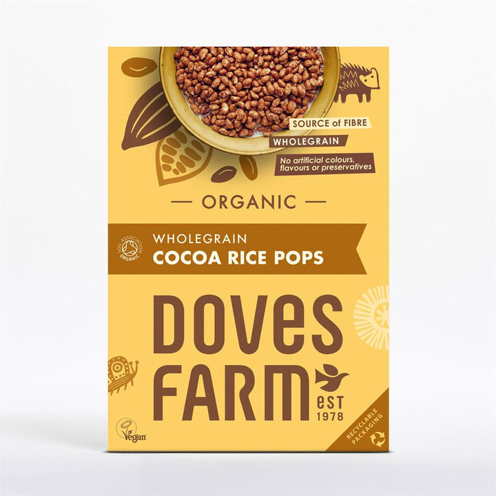 Doves Farm Organic Wholegrain Cocoa Rice Pops 300g
