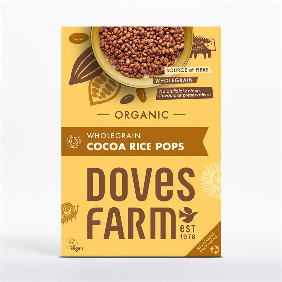 Doves Farm Organic Wholegrain Cocoa Rice Pops 300g