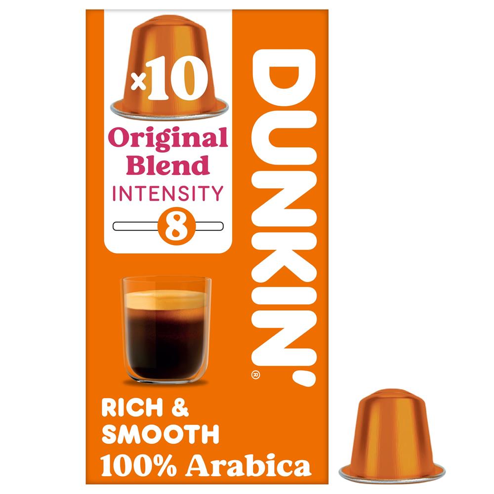 Dunkin Nespresso Compatible Capsules Original Blend 10 capsules