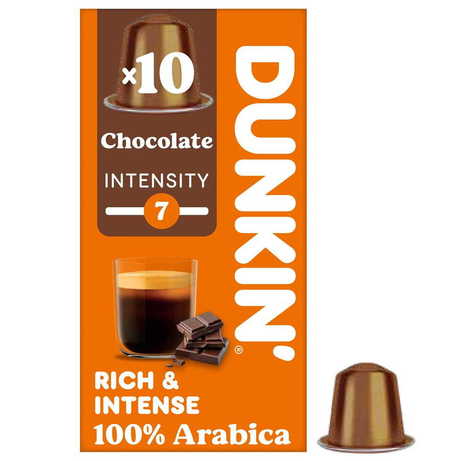 Dunkin Nespresso Compatible Capsules Chocolate 10 capsules