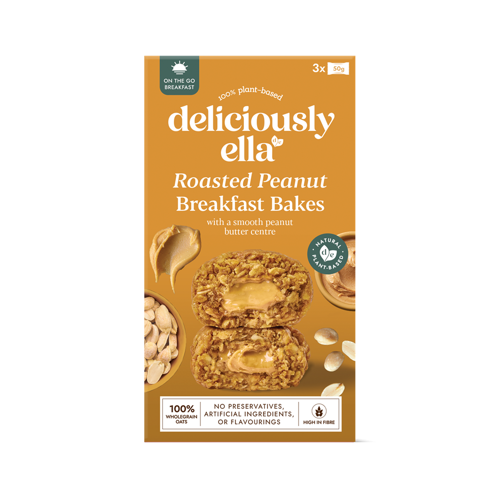 Deliciously Ella Peanut Butter Breakfast Bakes (50g x 3)