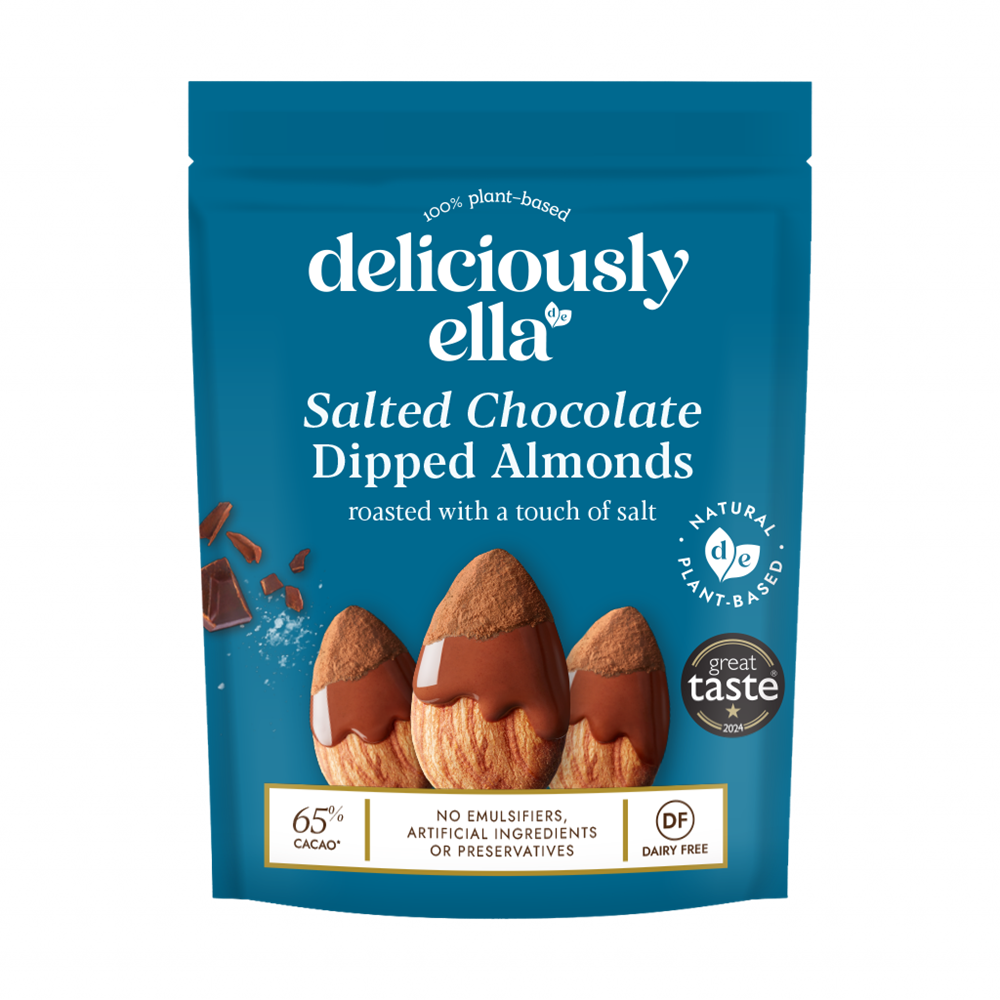 Deliciously Ella Salted Chocolate Dipped Almonds 81g
