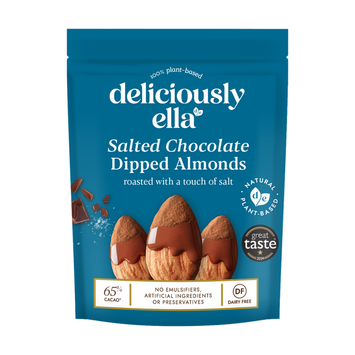 Deliciously Ella Salted Chocolate Dipped Almonds 81g