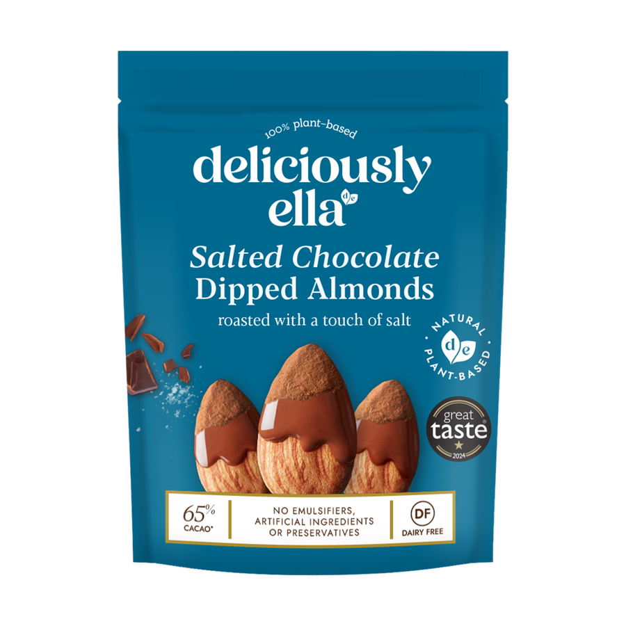 Deliciously Ella Salted Chocolate Dipped Almonds 81g