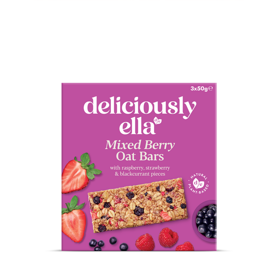 Deliciously Ella Mixed Berry Oat Bar Multipack (3 x 50g)
