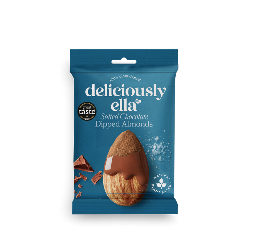 Deliciously Ella Salted Chocolate Dipped Almonds 27g