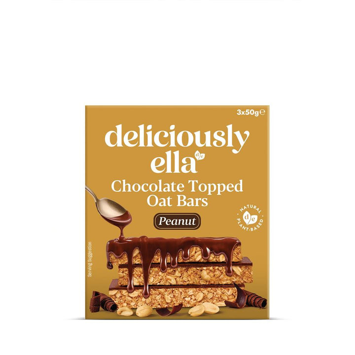 Deliciously Ella Peanut Choc Topped Oat Bar Multi 3 x 50g