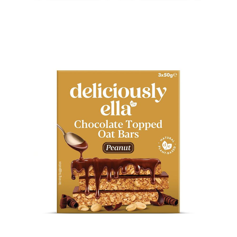 Deliciously Ella Peanut Choc Topped Oat Bar Multi 3 x 50g