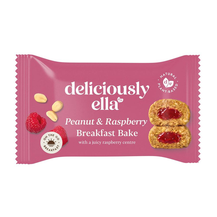 Deliciously Ella Peanut & Raspberry Breakfast Bakes 50g