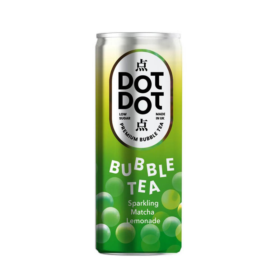 Dot Dot Bubble Tea Sparkling Matcha Lemonade Can 250ml