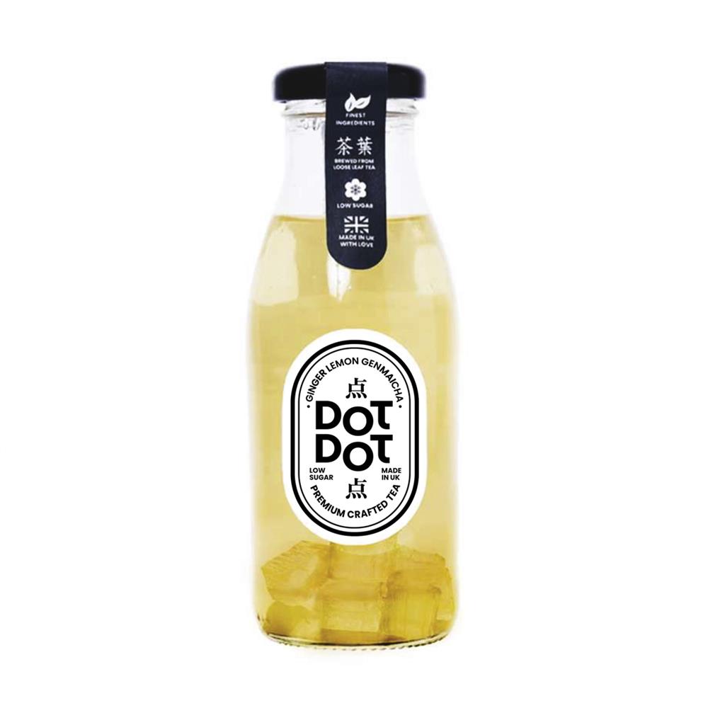 Dot Dot Bubble Tea Ginger Lemon Genmaicha & Aloe 250ml