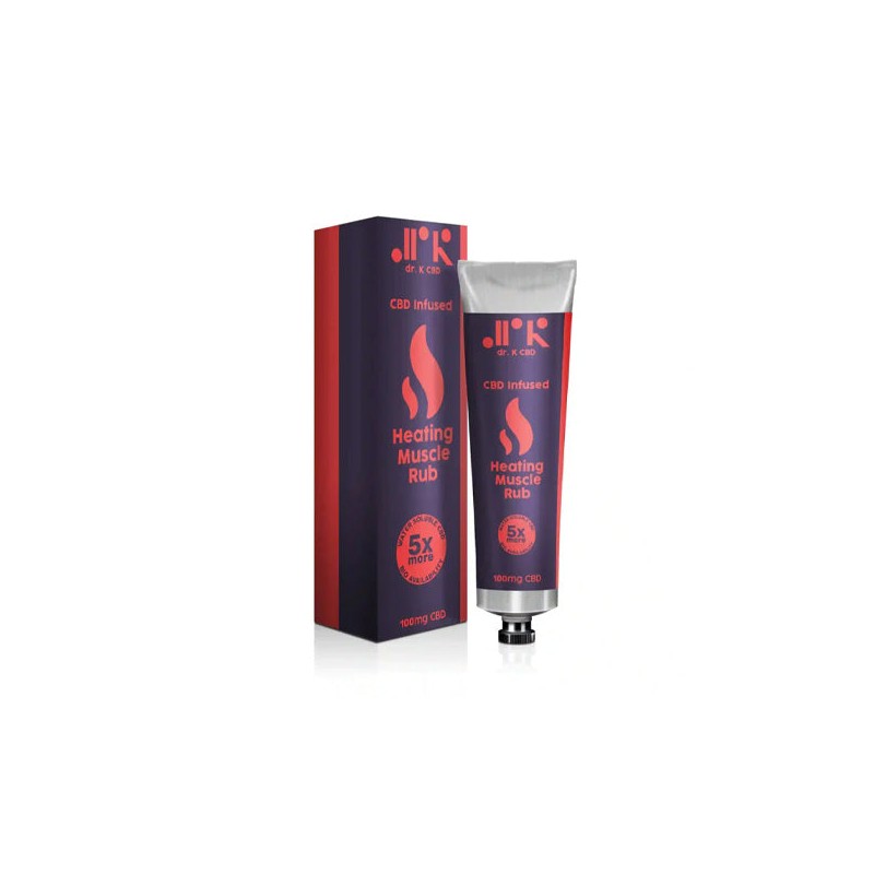 Dr K CBD 100mg CBD Nano Emulsified Heating Muscle Rub - 75ml