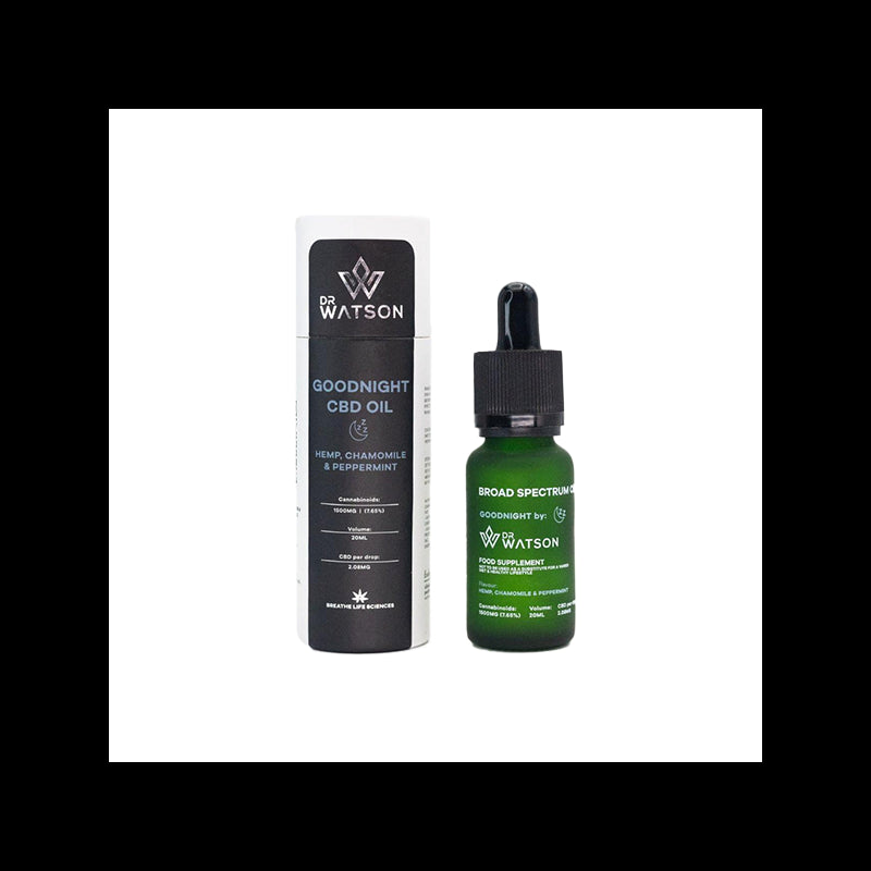 Dr Watson 1500mg Broad-Spectrum Goodnight CBD Oil 20ml