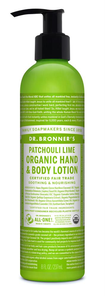 Org Patchouli Lime hand and Body Lotion 236ml