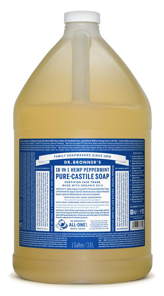 Peppermint Pure-Castile Liquid Soap 3790ml