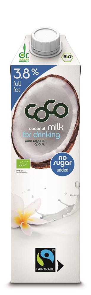 Organic Coconut Milk Drink 3.8% (Whole milk) 1L