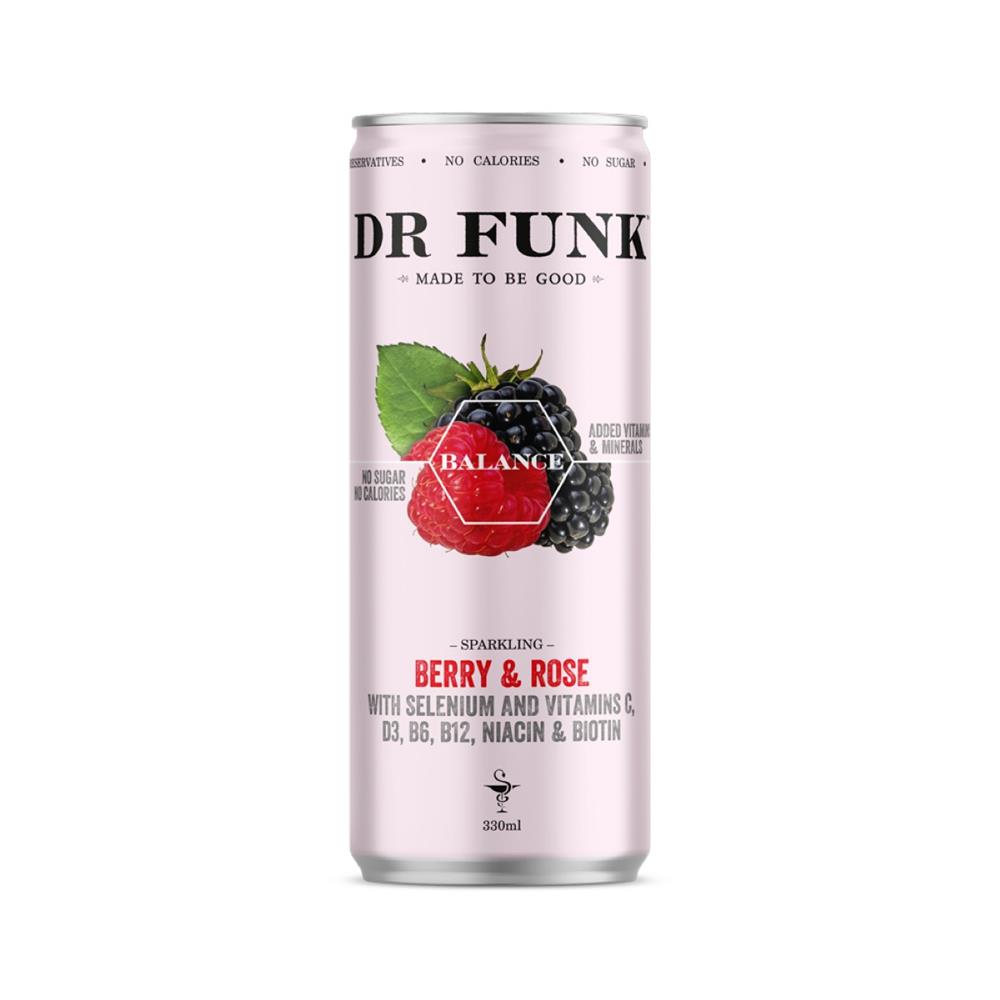 Dr Funk Sparkling Berry & Rose Drink 330ml