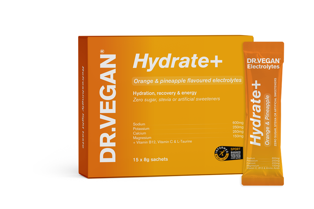 Hydrate+ Orange & Pineapple Electrolytes. 15 sachets
