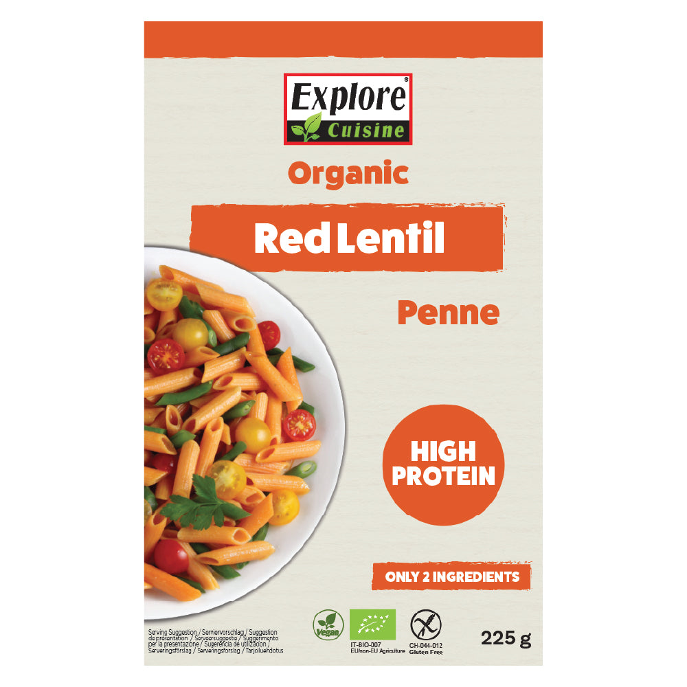 Explore Cuisine Organic Red Lentil Penne 225g