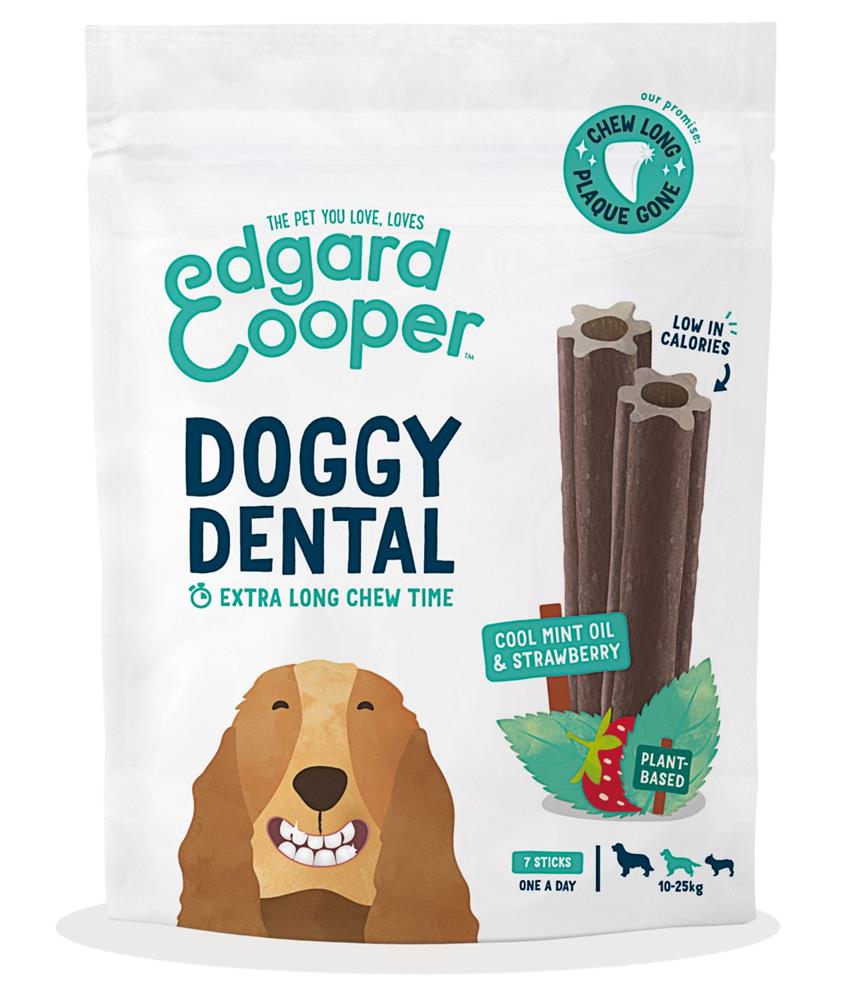 Doggy Dental Strawberry & Mint Medium Dog 7 Sticks