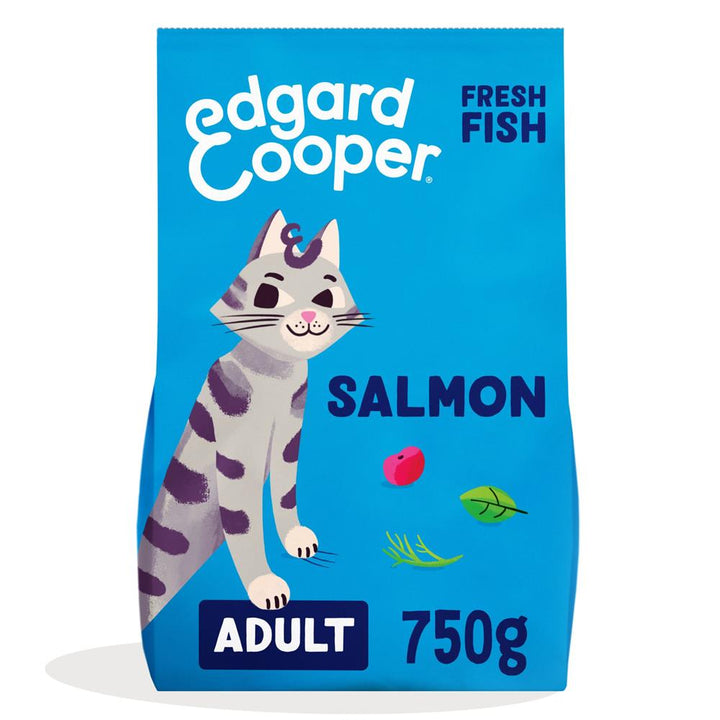 Cat Dry Food - Adult Cat Kibble - Salmon 750g