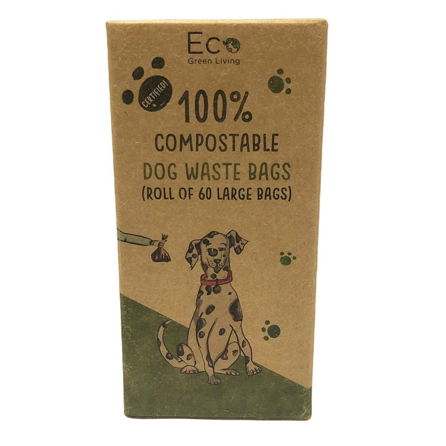 Compostable Dog Waste Bags 1 Pack. 60 Large Bags