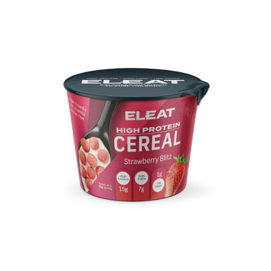 ELEAT Strawberry Blitz High Protein Cereal Single Serve - 50g Pot
