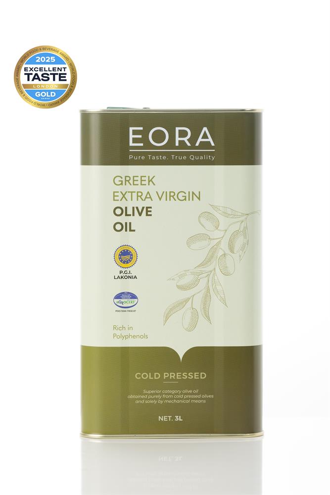 EORA Greek Extra Virgin Olive Oil PGI Lakonia 3 Litre
