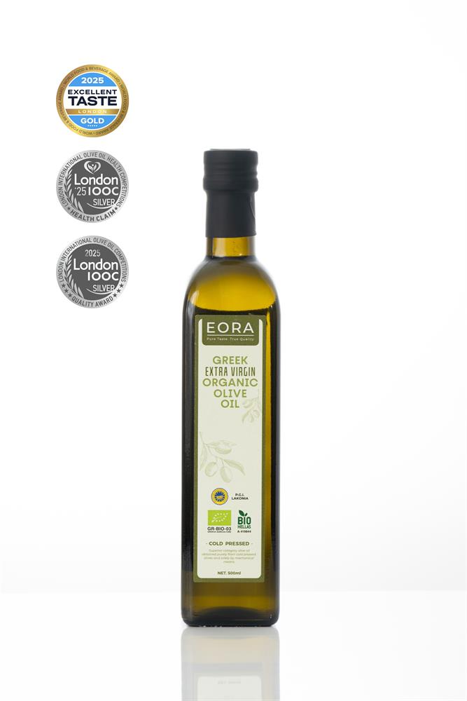 EORA Greek Organic Extra Virgin Olive Oil PGI Lakonia 500ml