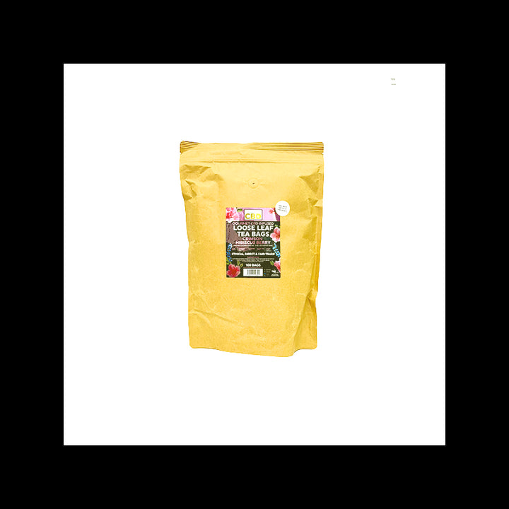 Equilibrium CBD 340mg Tea Crimson Hibiscus & Berry Catering Pack - 100 Biodegradable Pyramid Tea Bags