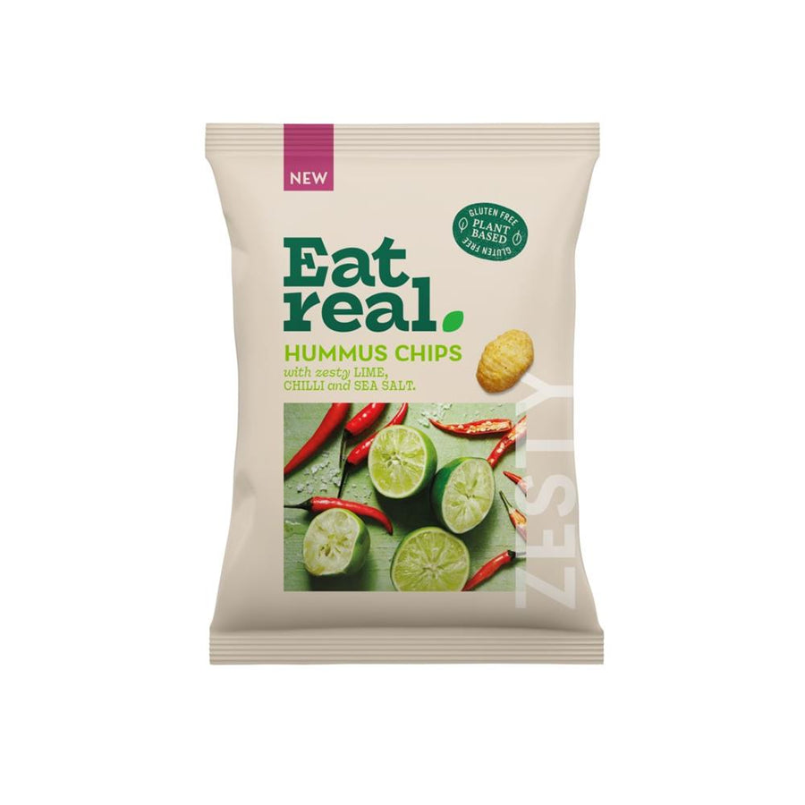 Eat Real Hummus Chips Chilli Lime and Sea Salt 110g