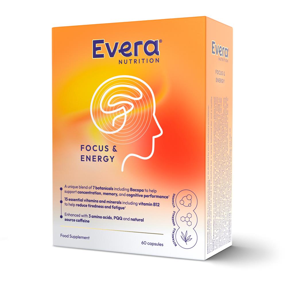 Evera Nutrition Focus & Energy 60 Vegetarian Capsules
