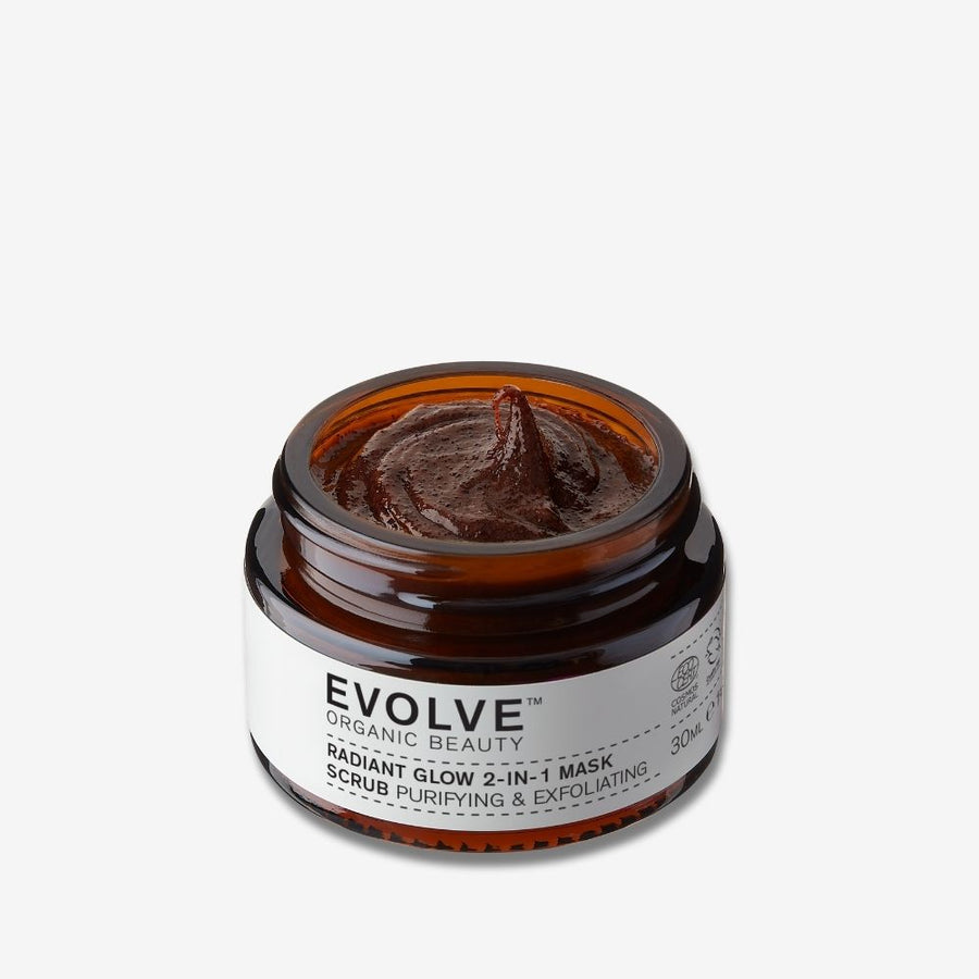 Evolve Glow Boost Gift ( radiant glow 2 in 1 mask scrub 30ml cracker)