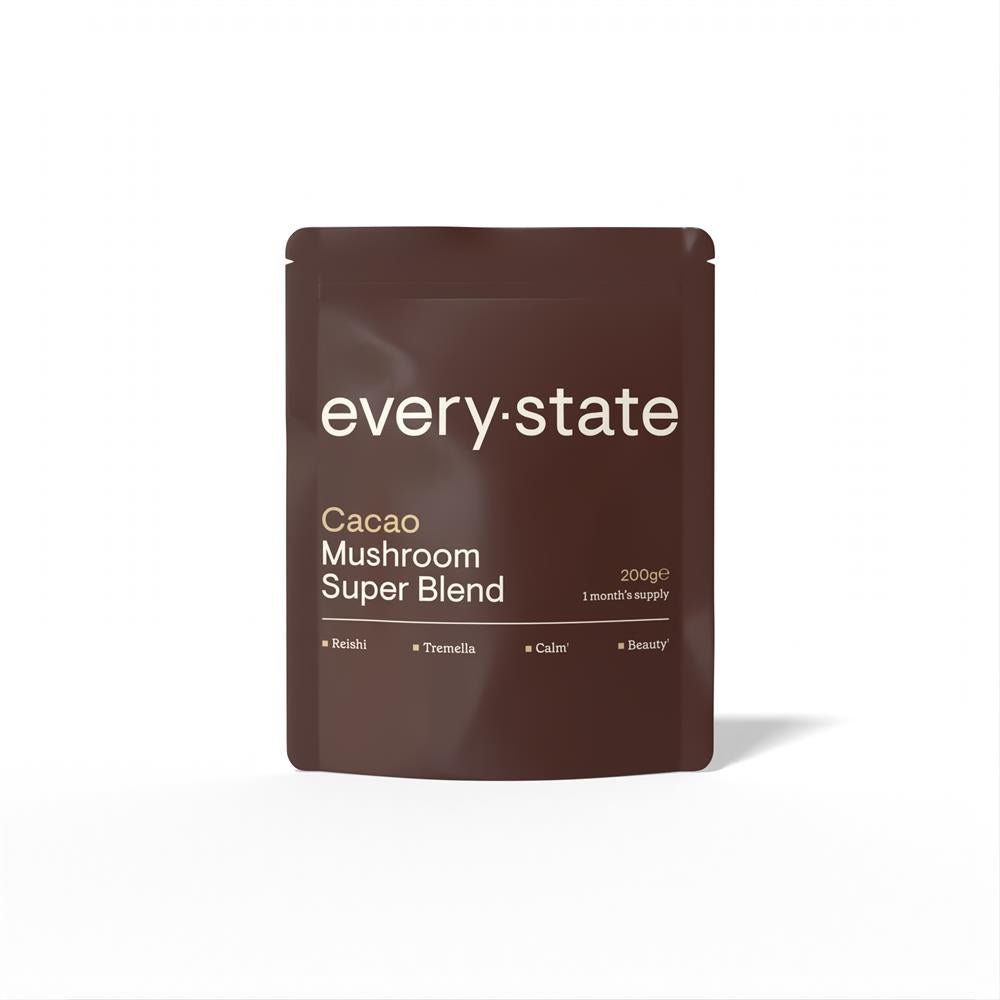 everystate Cacao + Mushroom Super Blend Pouch 200g