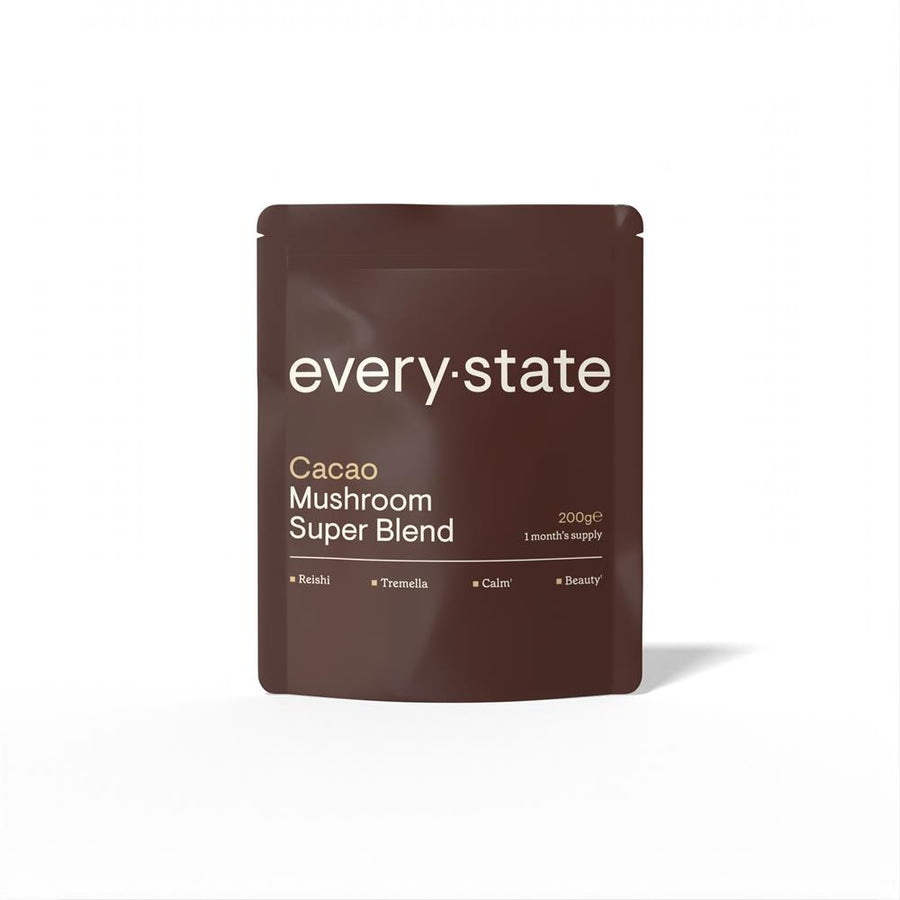 everystate Cacao + Mushroom Super Blend Pouch 200g