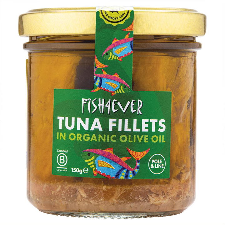 Azores Tuna Fillets in Organic Olive Oil (jar) 150g