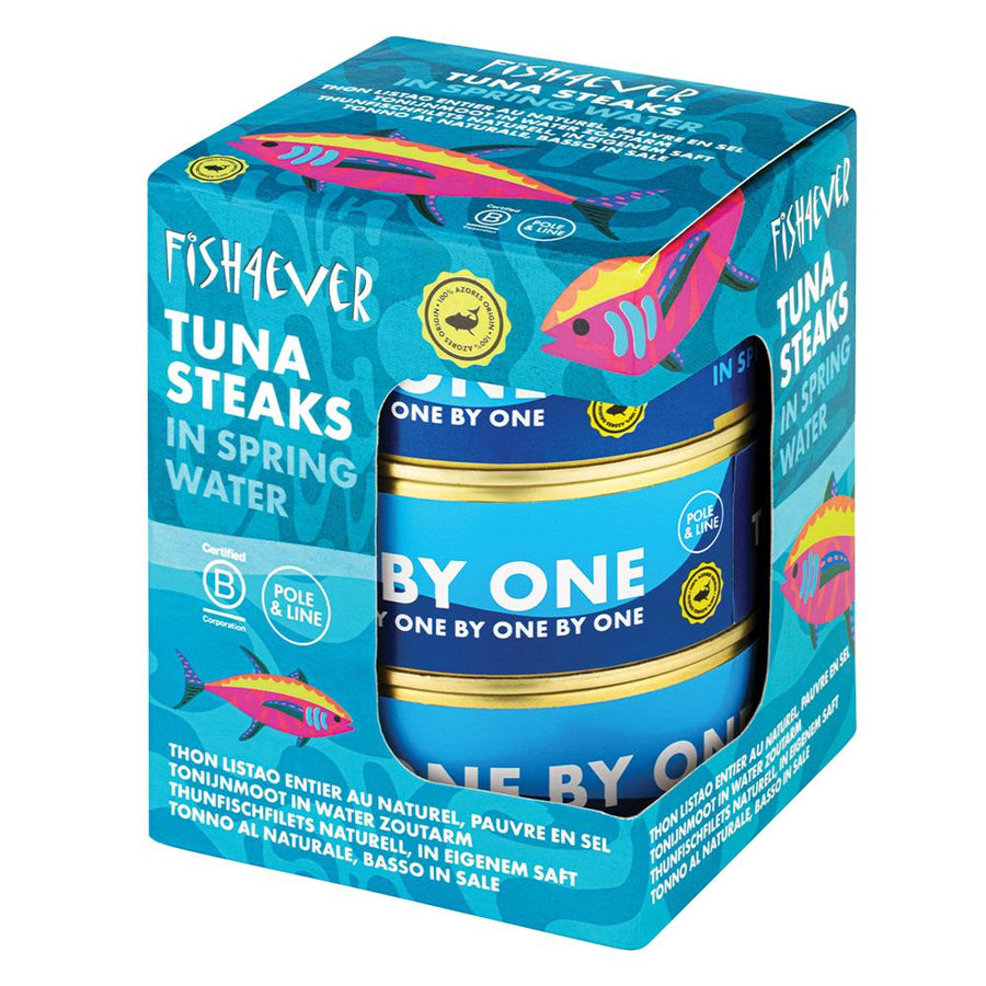 Azores Skipjack Tuna Steaks in Spring Water Triple Pack 3 x 160g