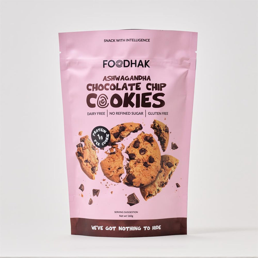 Foodhak Ashwagandha Choc Chip Cookies 160g
