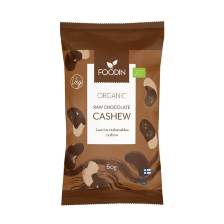 Organic Raw Chocolate Coated Cashew 60g